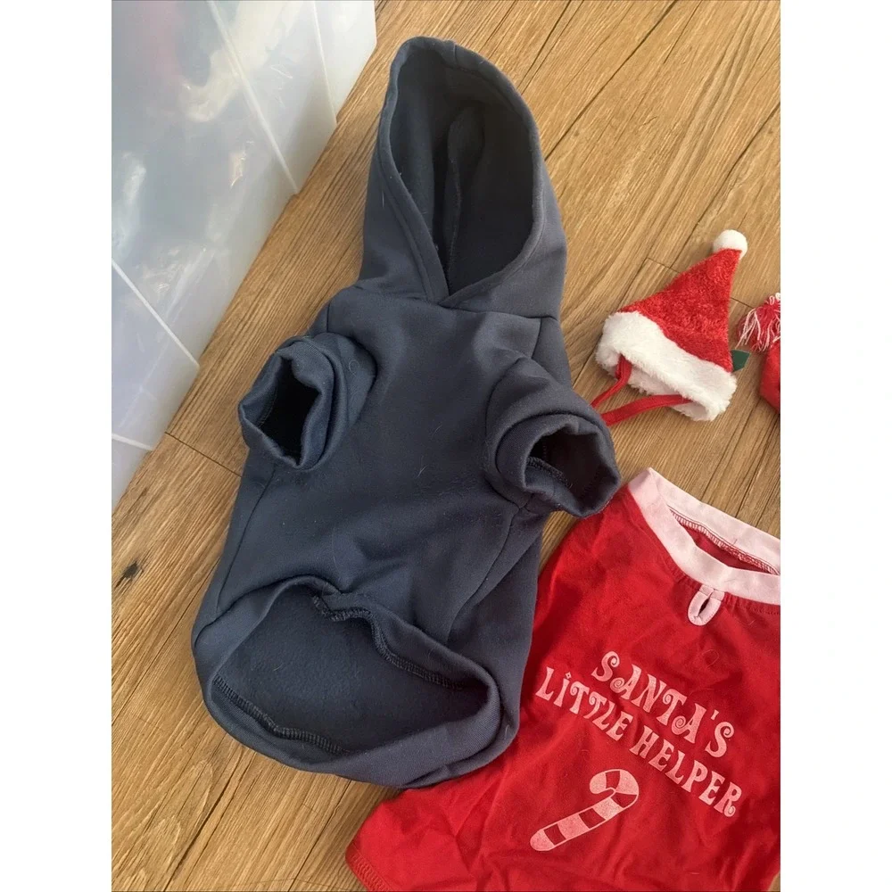 dog clothing lot size medium Christmas Themed Sweaters, Shirts, Hats, Socks